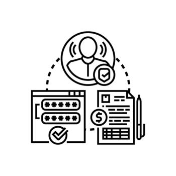multi factor autenticación Procesando seguro en línea usuario verificación vector