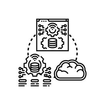 eso sistemas desenrollar proceso implementar nube tecnología datos vector