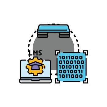 Coding platform for online education programming learning vector