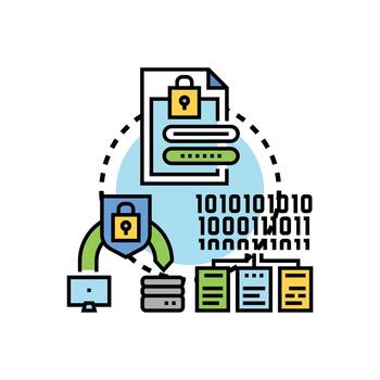 archivo autenticación proceso asegurando digital datos acceso vector