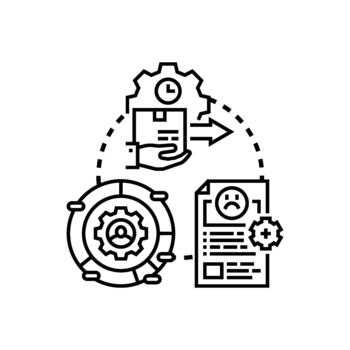 Customer touchpoint workflow optimizing user experience vector