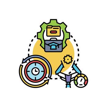 eficiente negocio proceso administración flujo de trabajo mejoramiento vector