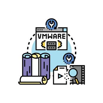 Developer committing code and restoring markers concept vector