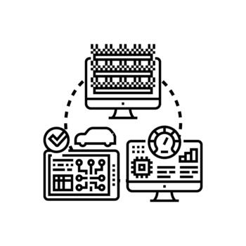 exitoso unidad pruebas software desarrollo concepto vector