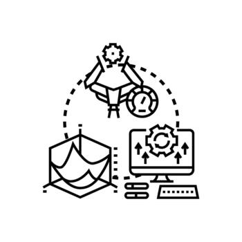 optimizando digital imagen Procesando para web actuación vector