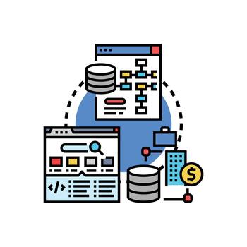 datos formateo proceso estructurando digital información para análisis vector