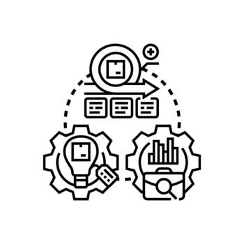 Iterative development process loop concept planning strategy vector