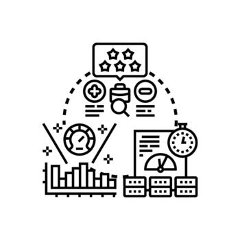 Software application performance testing development process vector