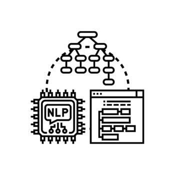 computadora programación idiomas desarrollando artificial inteligencia conceptos vector