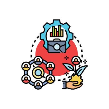 Systems automation devops process managing development workflow vector