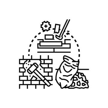 Removing obstacles concept solution problem solving progress vector