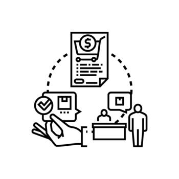 web establecido entrega orden proceso concepto vector