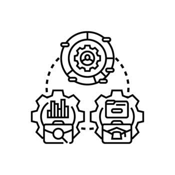 Autonomous workflow segmentation system process development vector