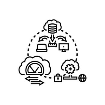 Infrastructure control protocols managing cloud network data flow vector