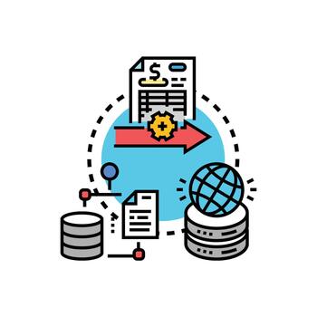 documento Procesando estado y datos administración sistema vector