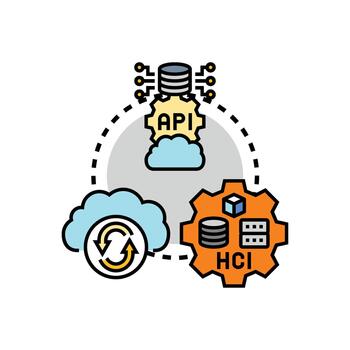 Distributed computing nodes system for cloud data processing vector