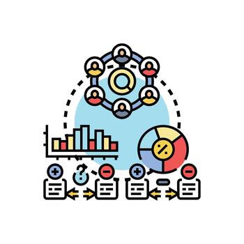 Streamlined workflow process optimization concept vector