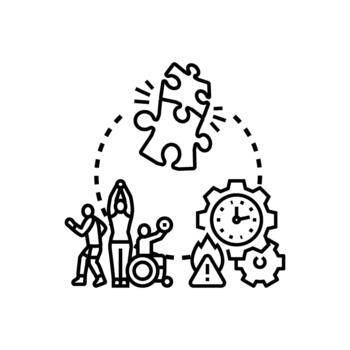 Slow progress group making solution development effort vector