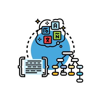 desarrollando temprano codificado idioma para global comunicación vector