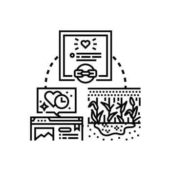 Derived content development process concept vector