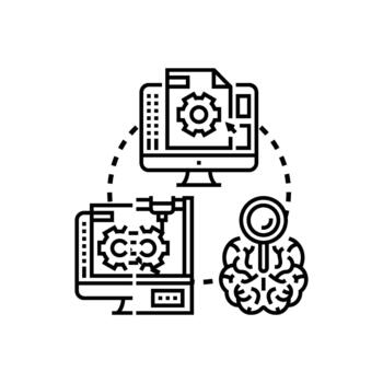 visualizante concepto representación proceso utilizando diseño tecnología vector