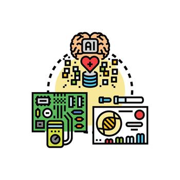 Artificial intelligence processing clinical diagnostics testing data vector