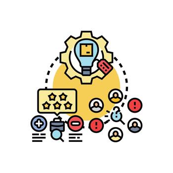 Application build process delivering software solution development vector