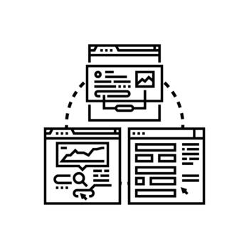 simplificado web aplicación desarrollo proceso concepto vector