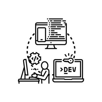 software desarrollador codificación solicitud Ingenieria proceso concepto vector