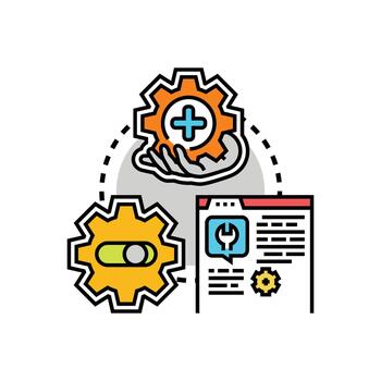 Program installation software setup and configuration vector