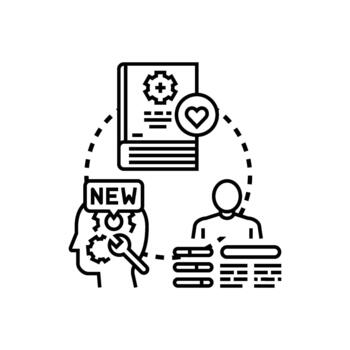 Learning and skill development process improving knowledge vector