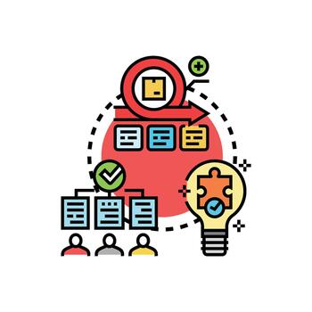 Original solution concept developing process and problem solving vector