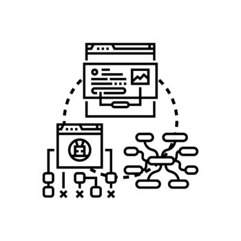 plataforma agnóstico web software solución desarrollo proceso vector