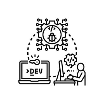Debugging software code and programming refinement process vector