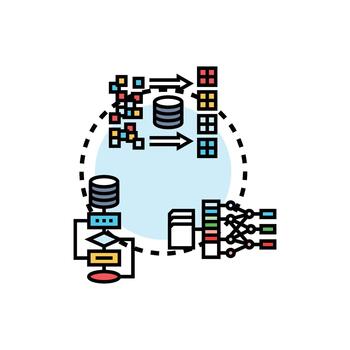 datos reunión métodos Procesando datos Ciencias concepto vector