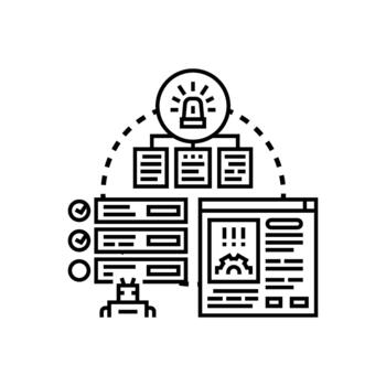 creando software sistema documentación y desarrollo Progreso rastreo vector