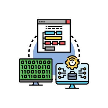 información tecnología desarrollo patrones y software Ingenieria proceso vector