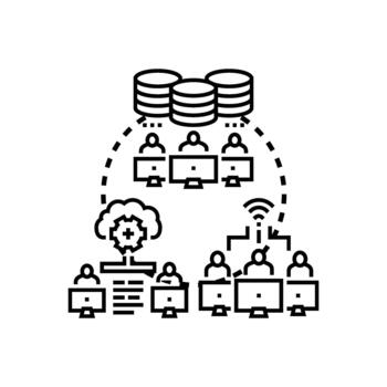 Networked computing platform system with cloud connectivity vector