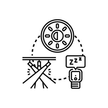 Night mode standardization optimizing digital device usage vector