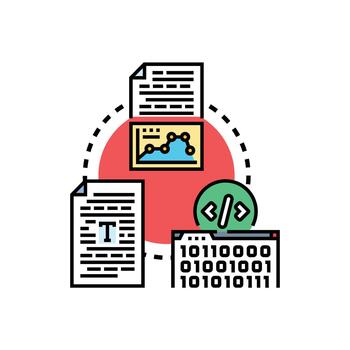 desarrollando software utilizando programación idioma herramientas concepto vector