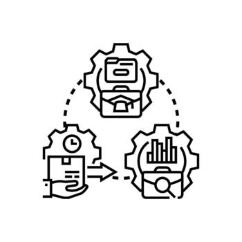 Rules driven workflow managing business process optimization vector