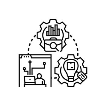 software desarrollo operaciones ciclo vital proceso administración concepto vector