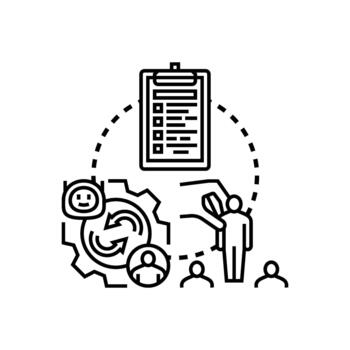 Collaborative task coordination process managing teamwork and efficiency vector