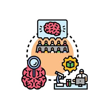 Creative visualization exercise developing new ideas concept vector
