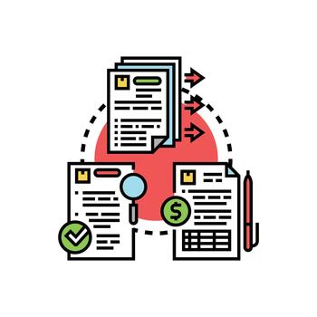 solicitando usuario aprobación proceso para documentos solicitud vector