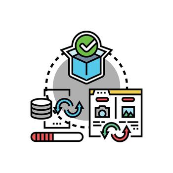 imagen preprocesamiento datos fluir flujo de trabajo automatización sistema vector