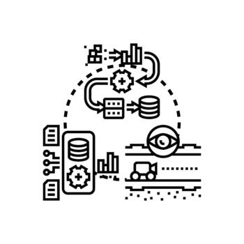 Software engineering pipeline process developing digital infrastructure vector