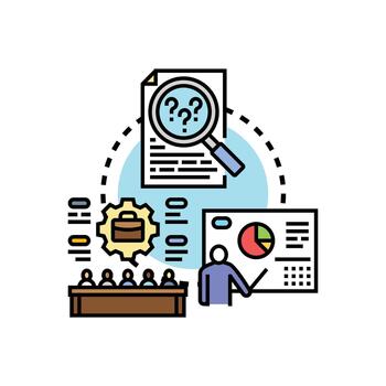 Corporate task development process and solution finding vector