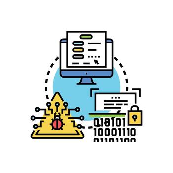 cliente datos seguridad autenticación virtual concepto vector