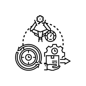 simplificado operaciones flujo de trabajo concepto desarrollando negocio procesos vector